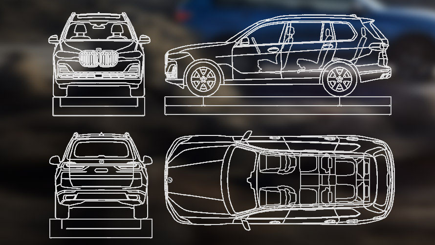 DANE TECHNICZNE - NOWE BMW X7 M60i xDRIVE.